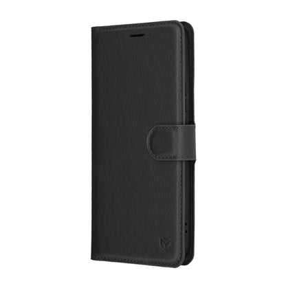 Futrola za Honor X8c, Techsuit, Kožna Folio, Crna