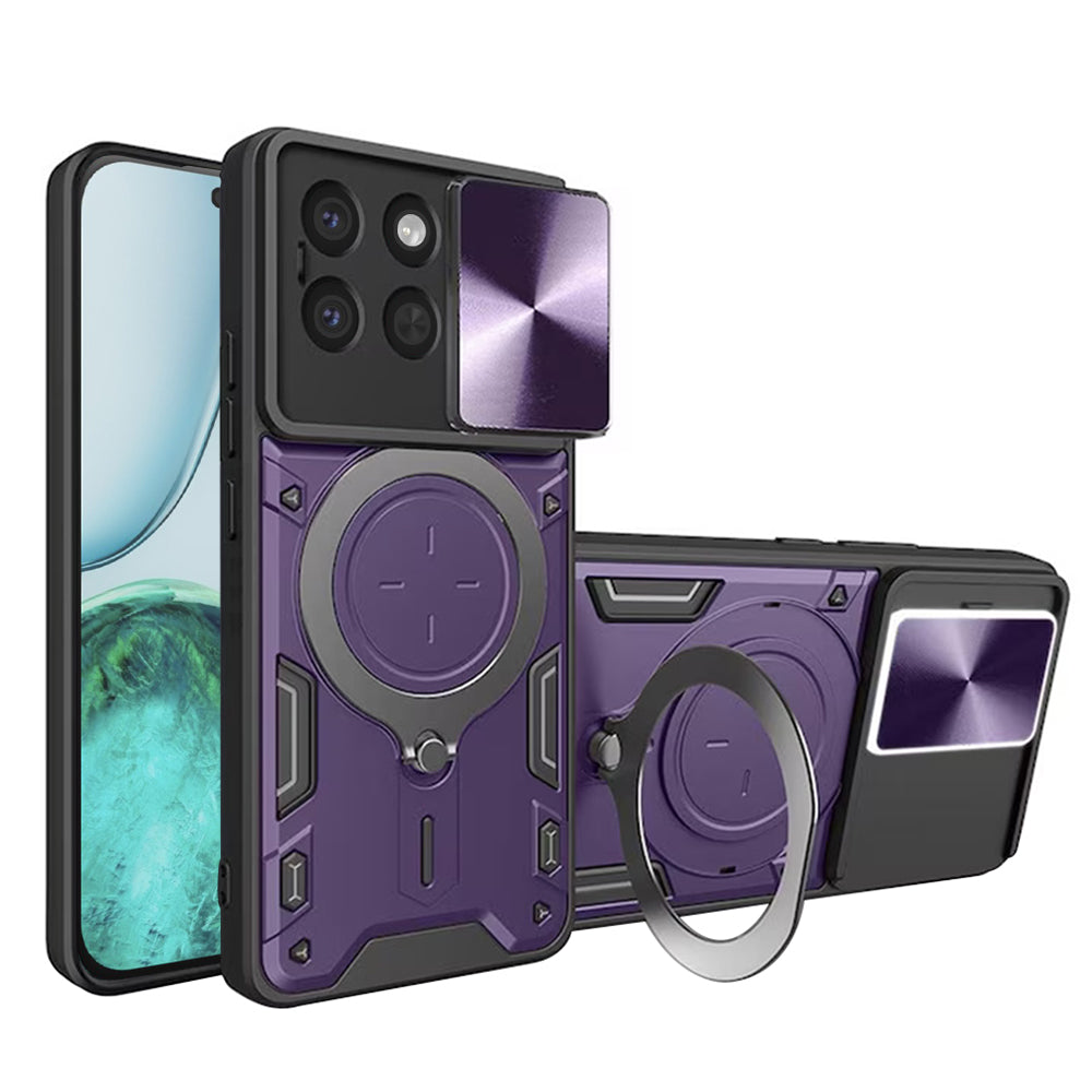 Maska za Honor X8c, Techsuit, CamGuard Pro, Ljubičasta