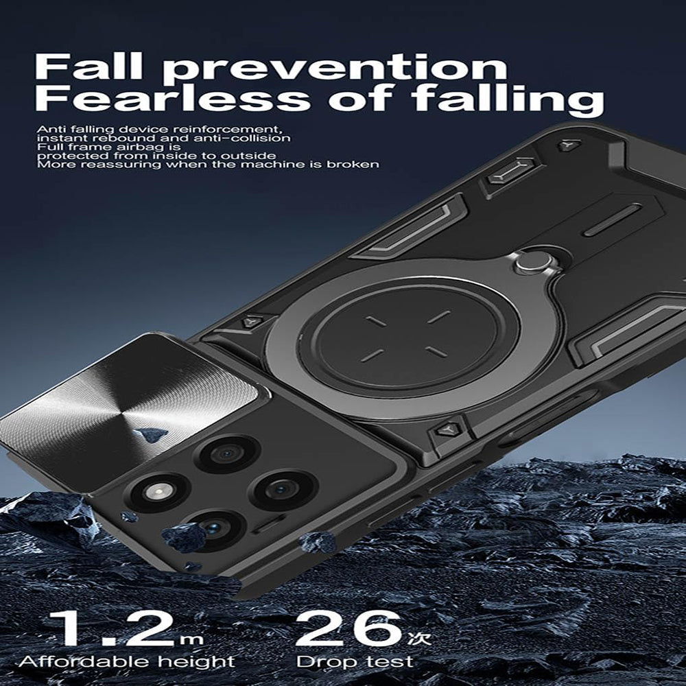 Maska za Honor X8c, Techsuit, CamGuard Pro, Ljubičasta