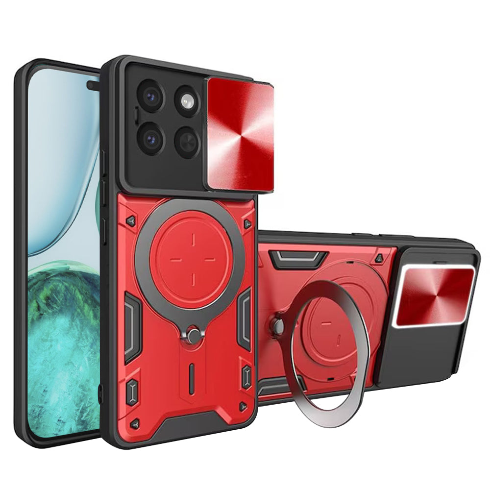 Maska za Honor X8c, Techsuit, CamGuard Pro, Crvena