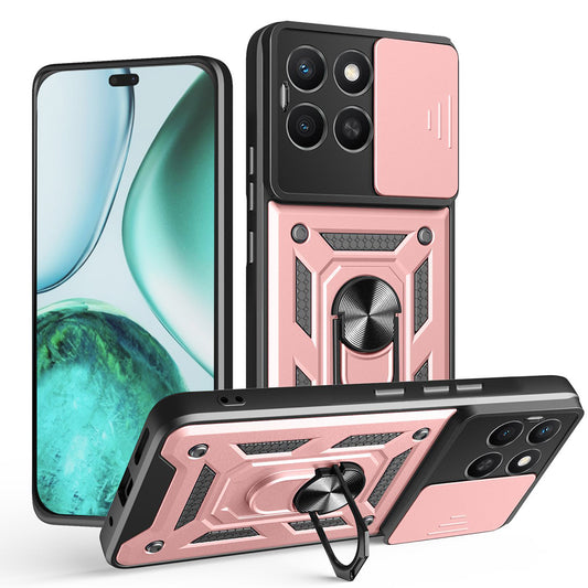 Maska za Honor X8c, Techsuit, CamShield, Roza
