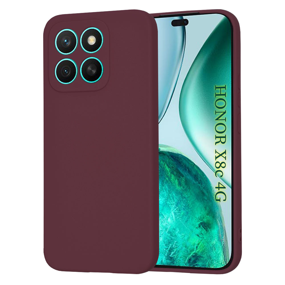 Maska za Honor X8c, Techsuit, SoftFlex, Bordo