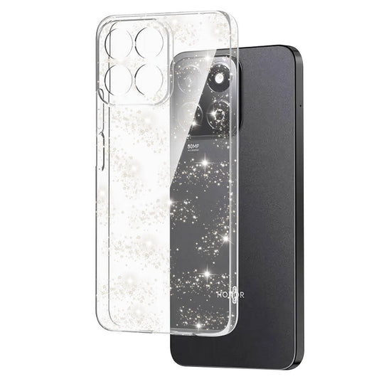 Maska za Honor X8c, Techsuit, SparkleSkin, Prozirna