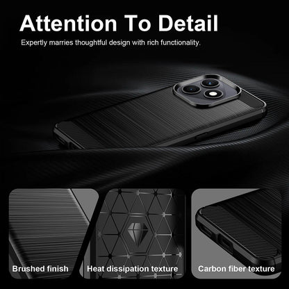 Maska za Honor X8d, Techsuit, Karbon, Crna