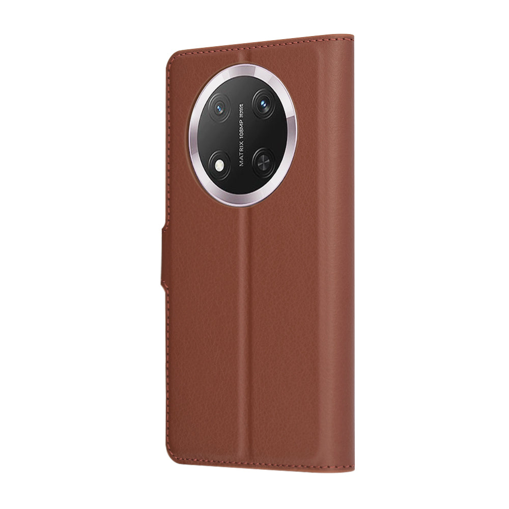 Futrola za Honor X9c / Magic7 Lite, Techsuit, Kožna Folio, Smeđa