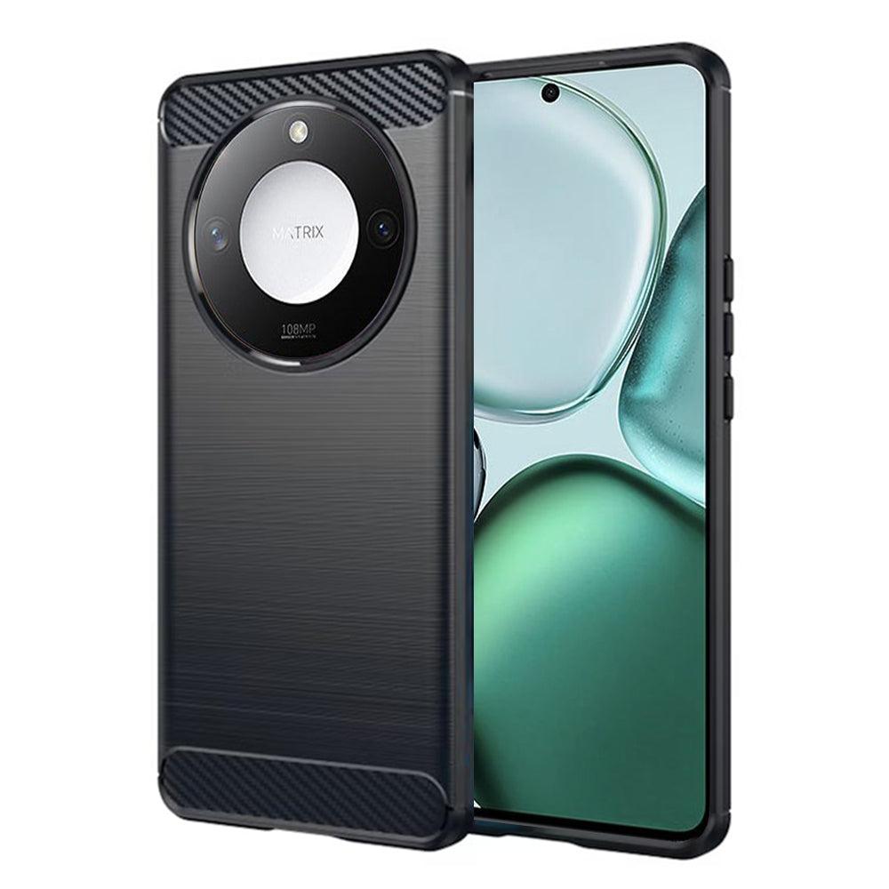 Maska za Honor X9c Smart, Techsuit, Karbon, Crna