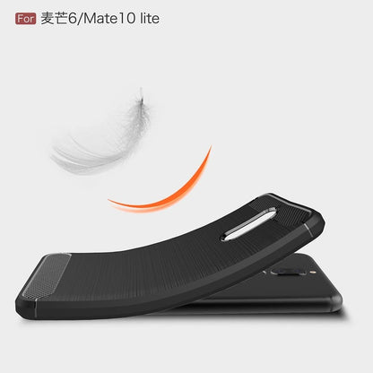 Maska za Huawei Mate 10 Lite, Techsuit, Karbon, Crna