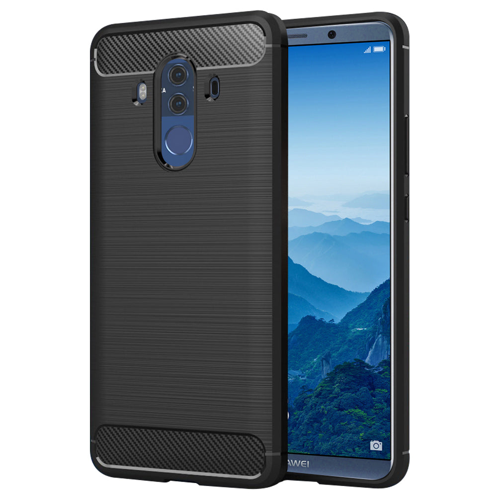 Maska za Huawei Mate 10 Pro, Techsuit, Karbon, Crna