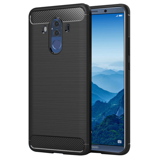 Maska za Huawei Mate 10 Pro, Techsuit, Karbon, Crna