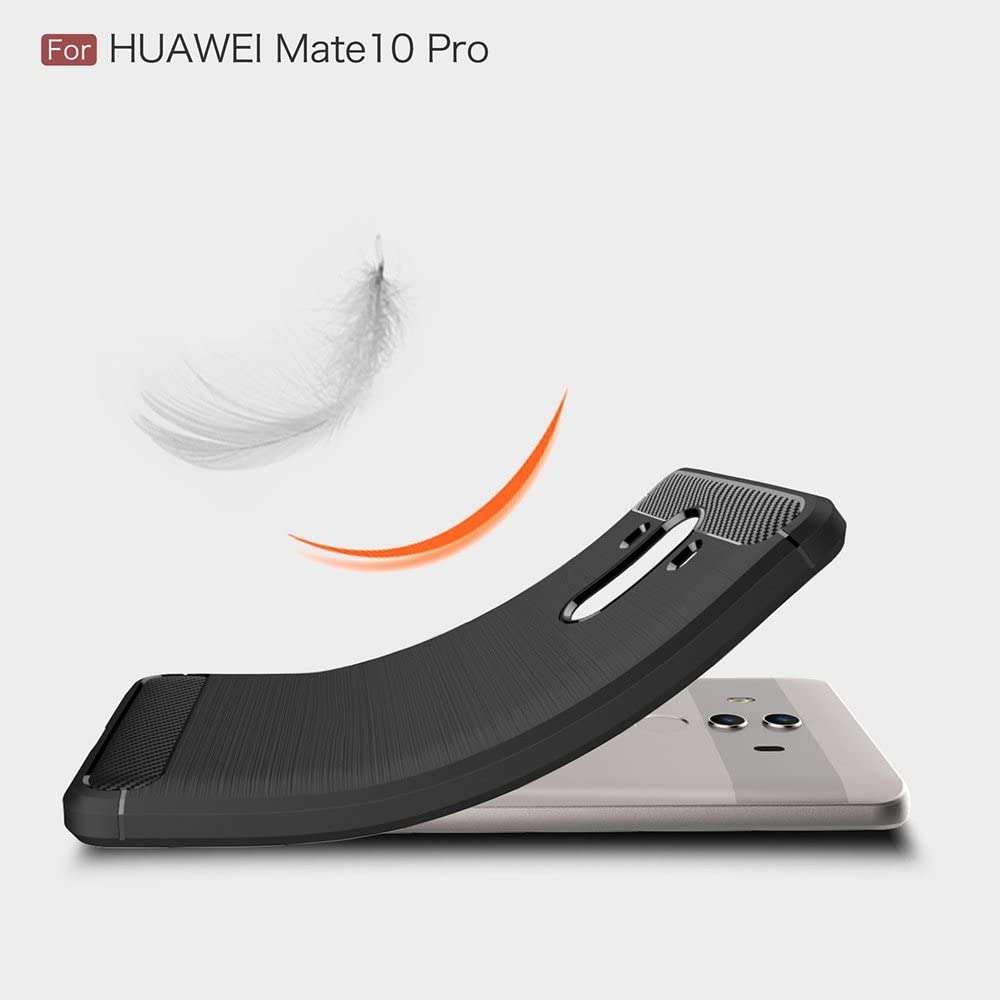 Maska za Huawei Mate 10 Pro, Techsuit, Karbon, Crna