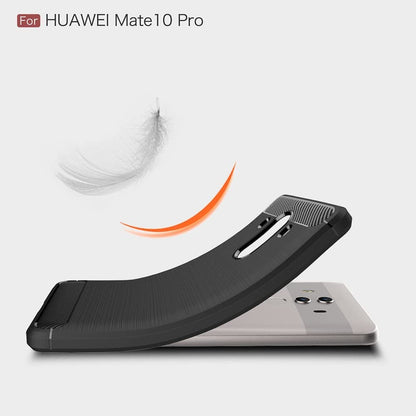Maska za Huawei Mate 10 Pro, Techsuit, Karbon, Crna