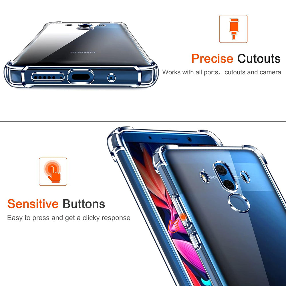 Maska za Huawei Mate 10 Pro, Techsuit, Shockproof Clear, Prozirna
