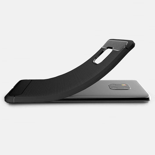 Maska za Huawei Mate 20 Pro, Techsuit, Karbon, Crna