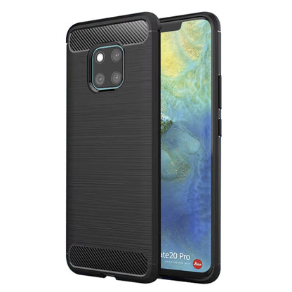 Maska za Huawei Mate 20 Pro, Techsuit, Karbon, Crna
