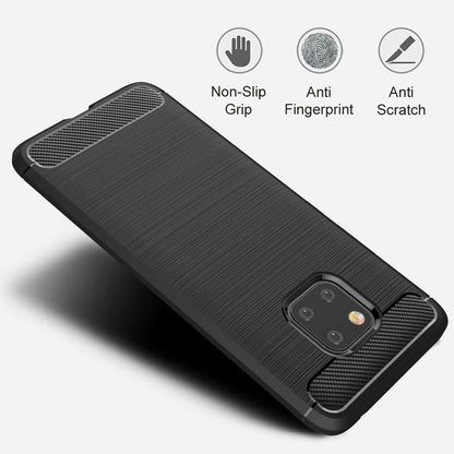 Maska za Huawei Mate 20 Pro, Techsuit, Karbon, Crna