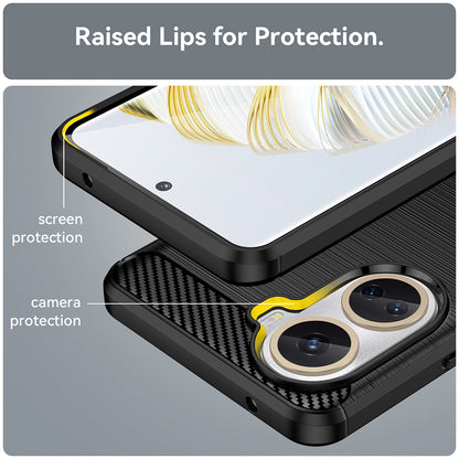 Maska za Huawei nova 10 SE, Techsuit, Karbon, Crna