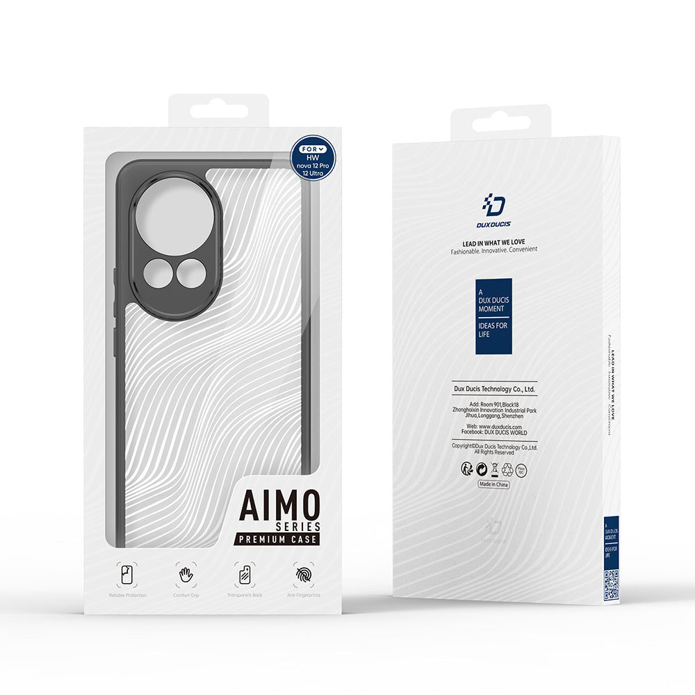 Maska za Huawei nova 12 Pro, DUX DUCIS, Aimo, Crna