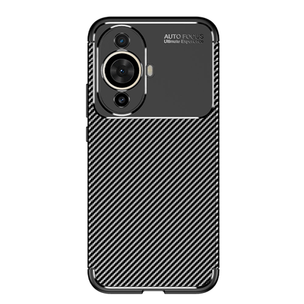 Maska za Huawei nova 12s / nova 11, Techsuit, CarbonFiber, Crna