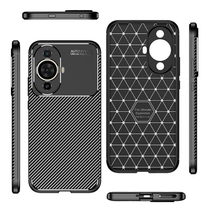 Maska za Huawei nova 12s / nova 11, Techsuit, CarbonFiber, Crna