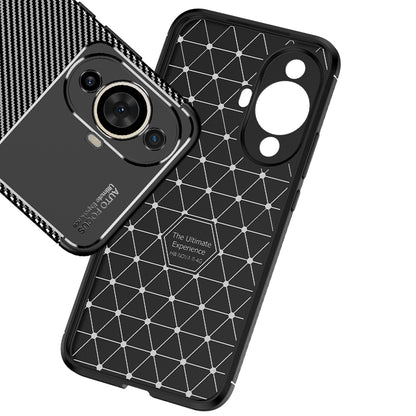 Maska za Huawei nova 12s / nova 11, Techsuit, CarbonFiber, Crna