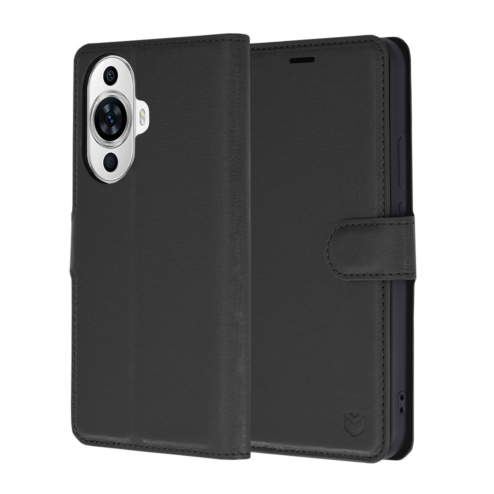 Futrola za Huawei nova 12s / nova 11, Techsuit, Kožna Folio, Crna