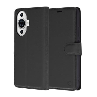 Futrola za Huawei nova 12s / nova 11, Techsuit, Kožna Folio, Crna