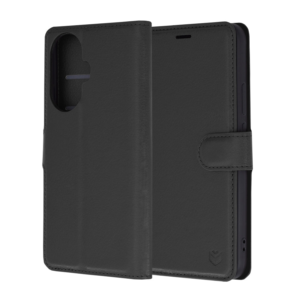Futrola za Huawei nova 12s / nova 11, Techsuit, Kožna Folio, Crna