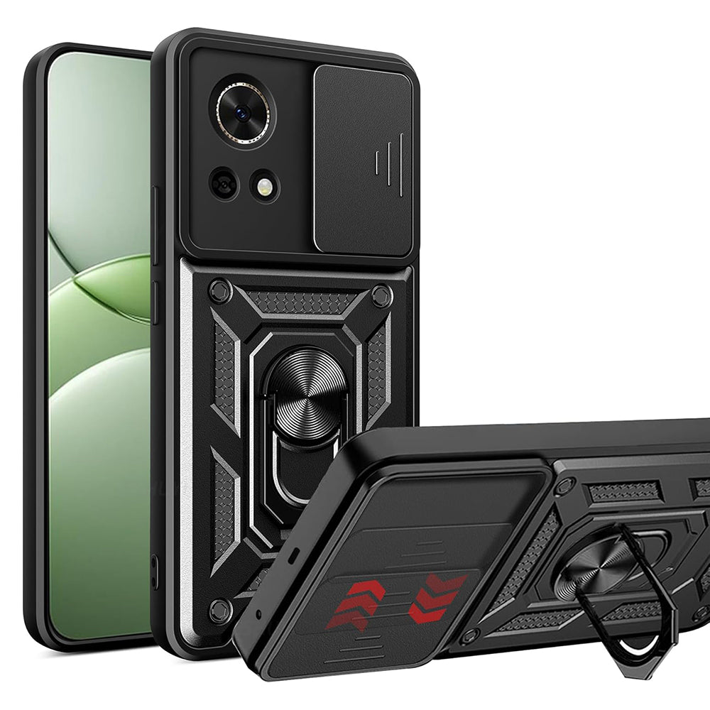 Maska za Huawei nova 13, Techsuit, CamShield, Crna