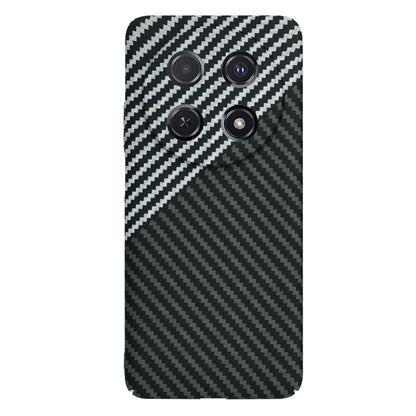 Maska za Huawei nova 13i / nova 12i, Techsuit, Carbonite FiberShell, Crno Siva