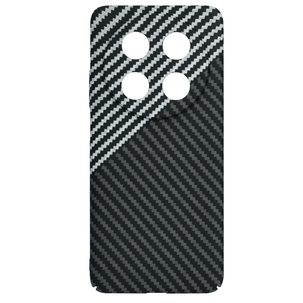 Maska za Huawei nova 13i / nova 12i, Techsuit, Carbonite FiberShell, Crno Siva