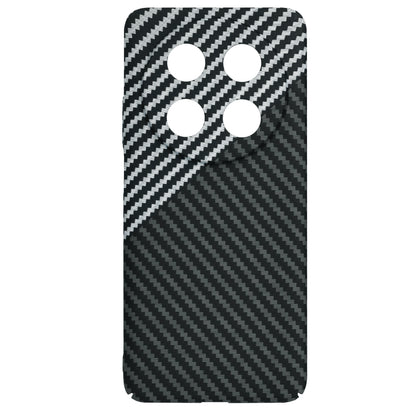 Maska za Huawei nova 13i / nova 12i, Techsuit, Carbonite FiberShell, Crno Siva