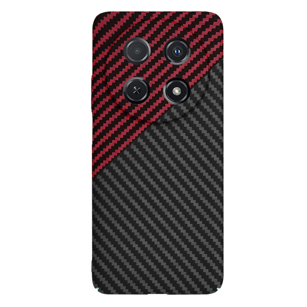 Maska za Huawei nova 13i / nova 12i, Techsuit, Carbonite FiberShell, Crno Crvena