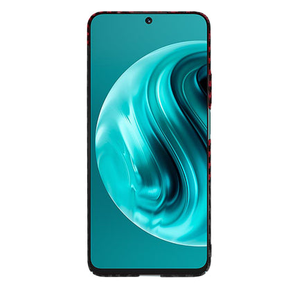 Maska za Huawei nova 13i / nova 12i, Techsuit, Carbonite FiberShell, Crno Crvena