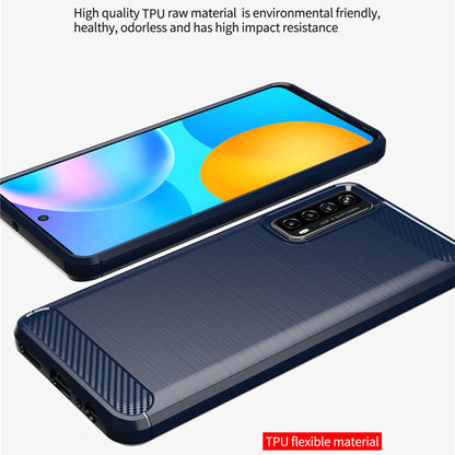 Maska za Huawei P smart 2021, Techsuit, Karbon, Crna