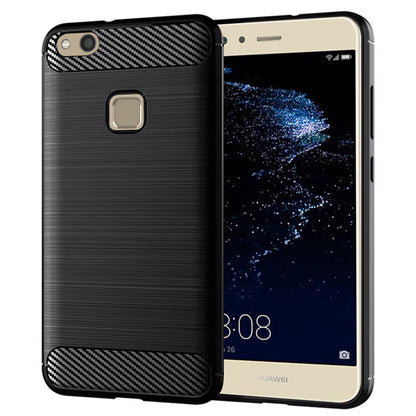 Maska za Huawei P10 Lite, Techsuit, Karbon, Crna