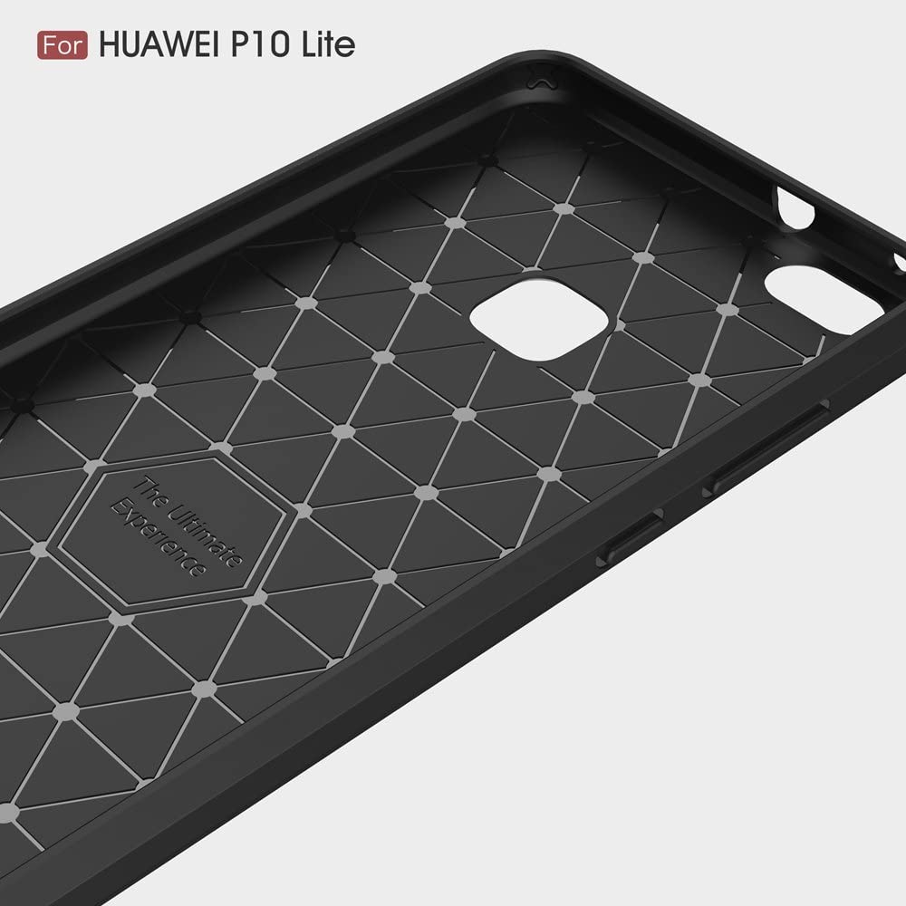 Maska za Huawei P10 Lite, Techsuit, Karbon, Crna