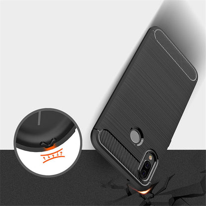 Maska za Huawei P20 Lite, Techsuit, Karbon, Crna