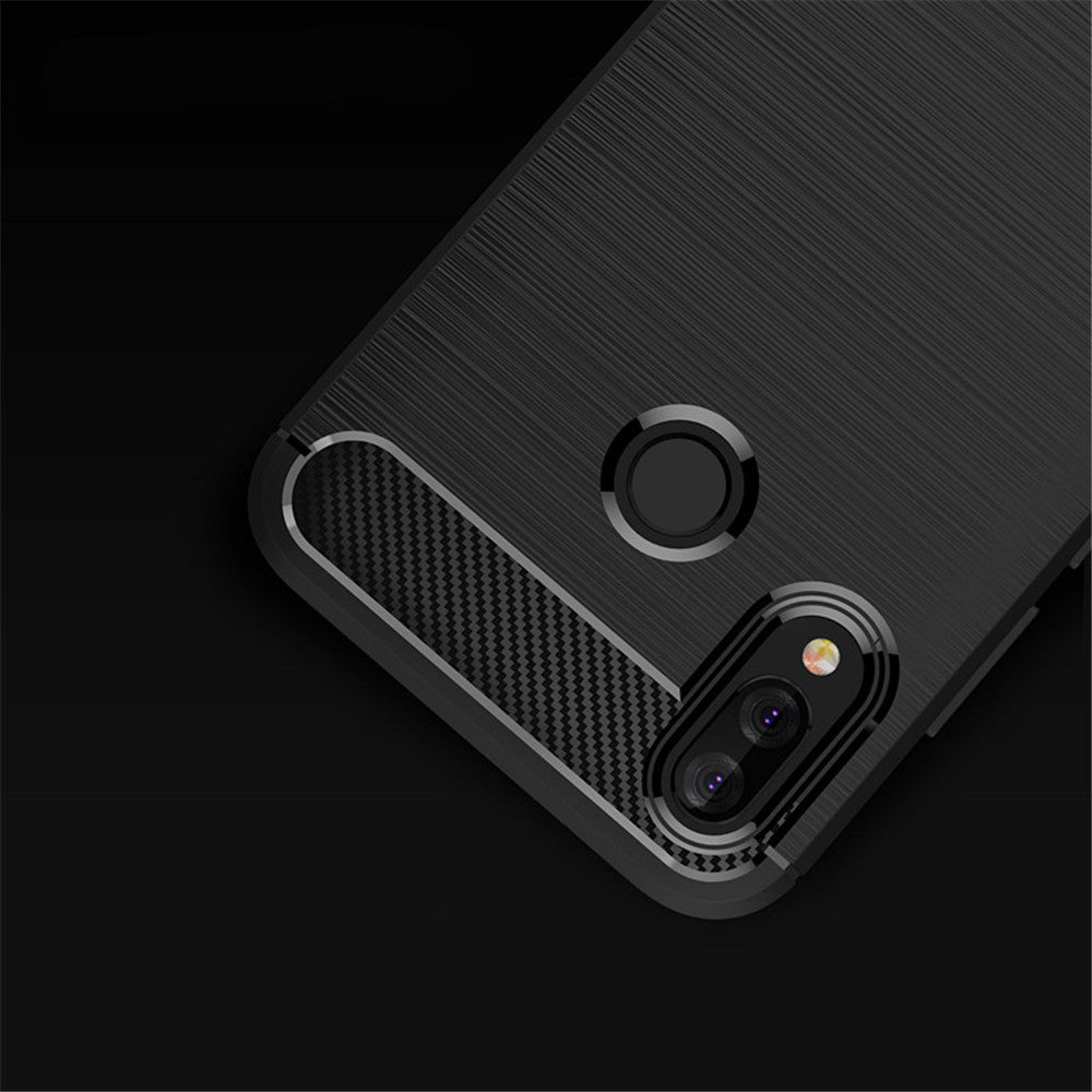 Maska za Huawei P20 Lite, Techsuit, Karbon, Crna