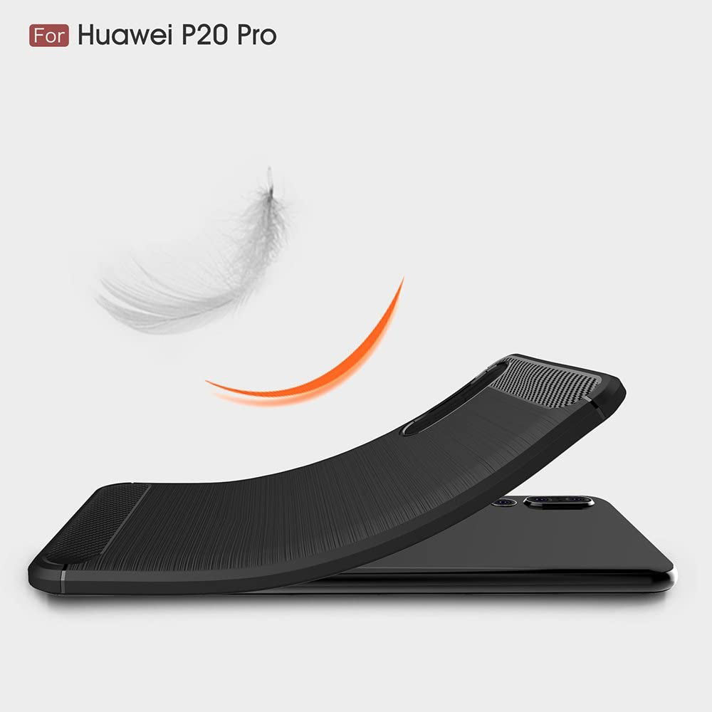 Maska za Huawei P20 Pro, Techsuit, Karbon, Crna