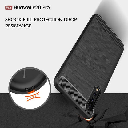 Maska za Huawei P20 Pro, Techsuit, Karbon, Crna