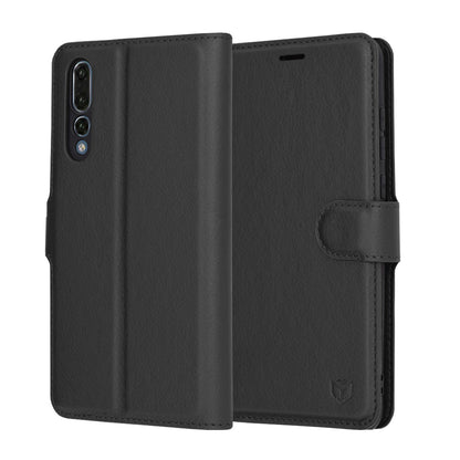 Futrola za Huawei P20 Pro, Techsuit, Leather Folio, Crna
