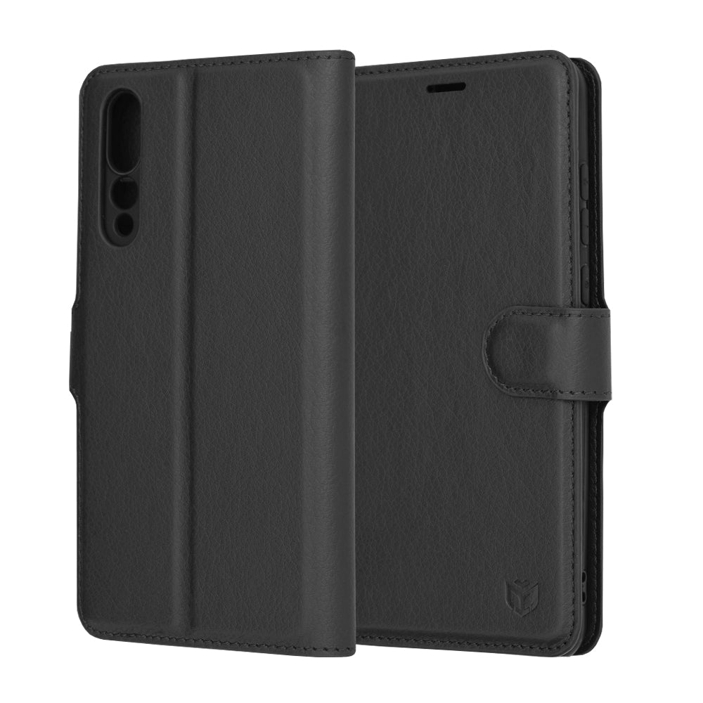 Futrola za Huawei P20 Pro, Techsuit, Leather Folio, Crna