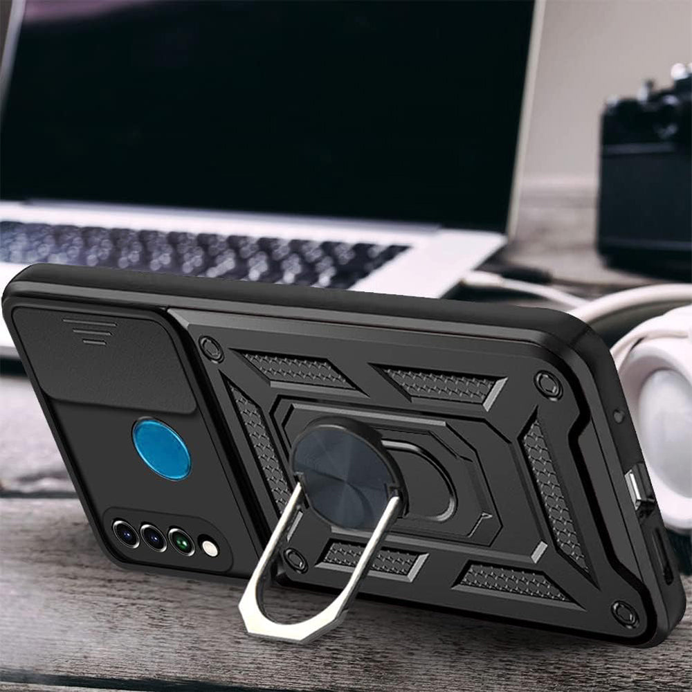 Maska za Huawei P30 lite New Edition / P30 lite, Techsuit, CamShield, Crna
