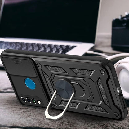 Maska za Huawei P30 lite New Edition / P30 lite, Techsuit, CamShield, Crna
