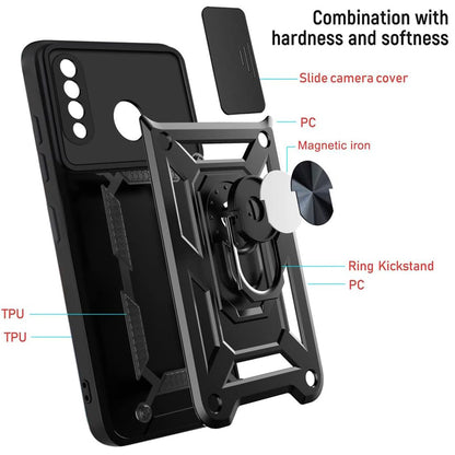 Maska za Huawei P30 lite New Edition / P30 lite, Techsuit, CamShield, Crna