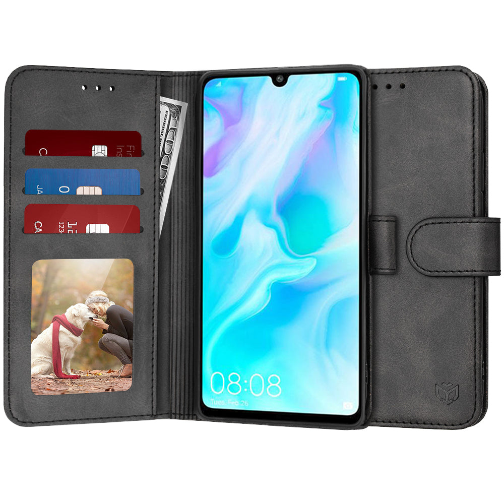 Futrola za Huawei P30 lite New Edition / P30 lite, Techsuit, Diary Book, Crna