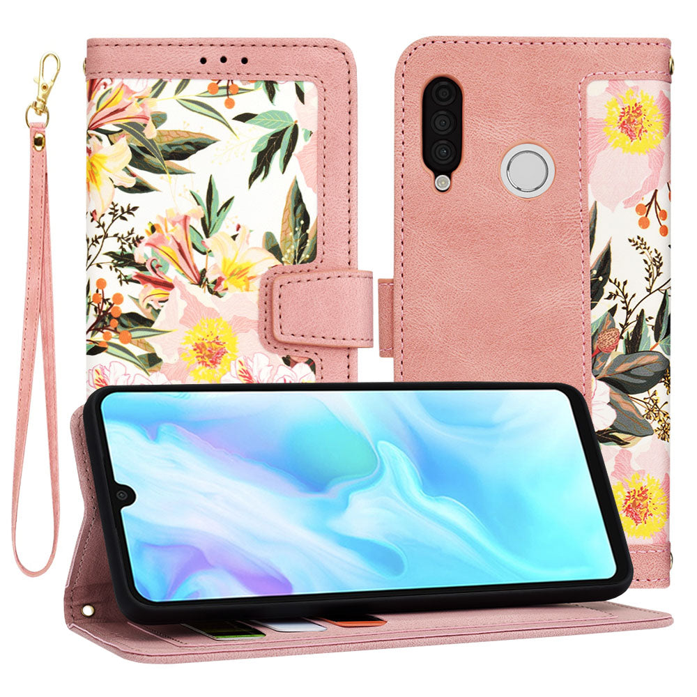 Futrola za Huawei P30 lite New Edition / P30 lite, Techsuit, FlipCraft, Roza