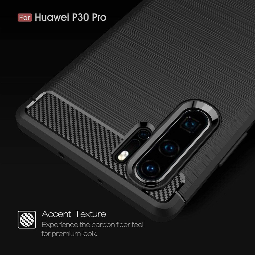 Futrola za Huawei P30 Pro New Edition / P30 Pro, Techsuit, Karbon, Crna