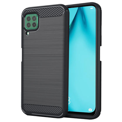 Maska za Huawei P40 lite 4G, Techsuit, Karbon, Crna