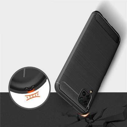 Maska za Huawei P40 lite 4G, Techsuit, Karbon, Crna